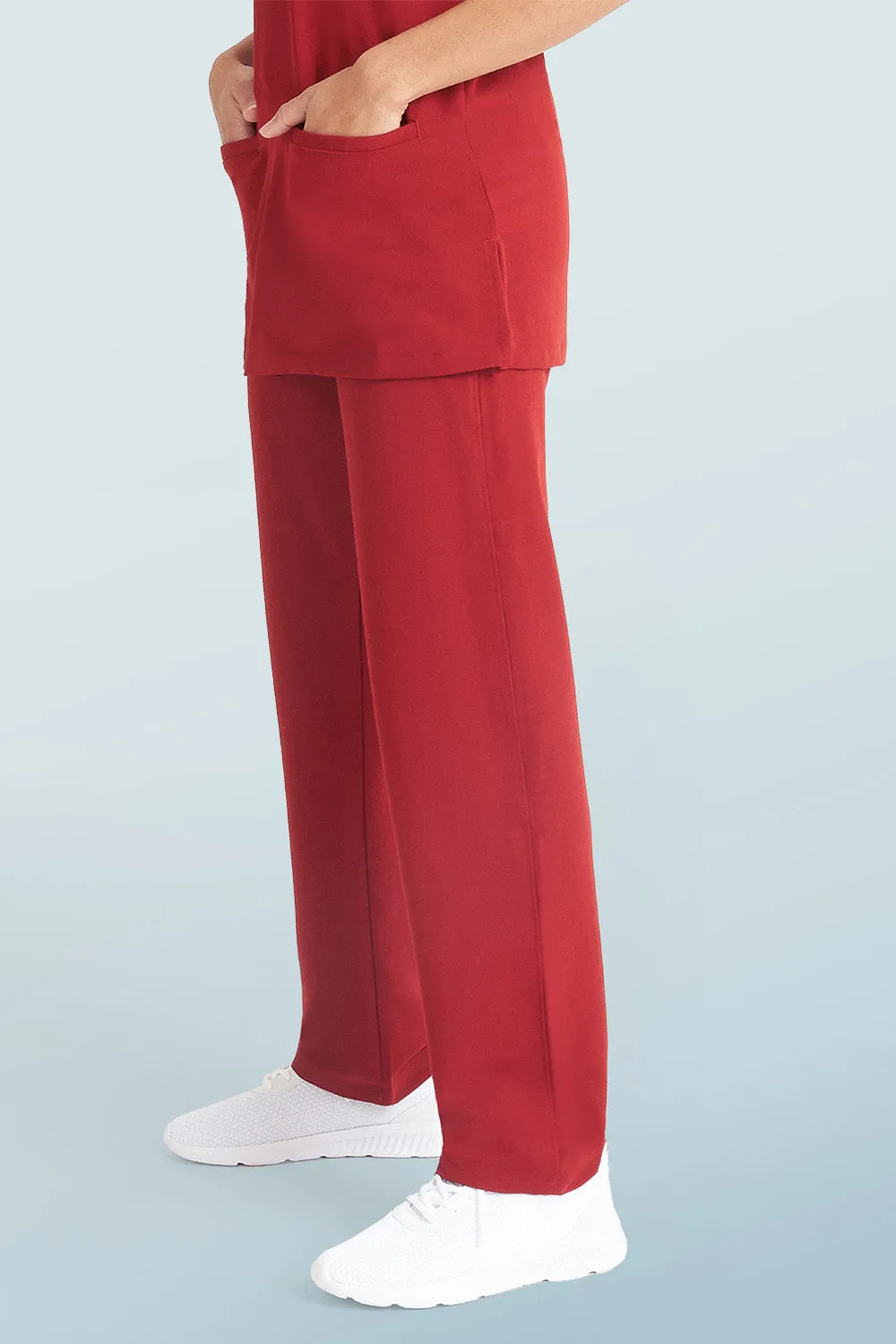 Arlo Scrub Trousers Burgundy