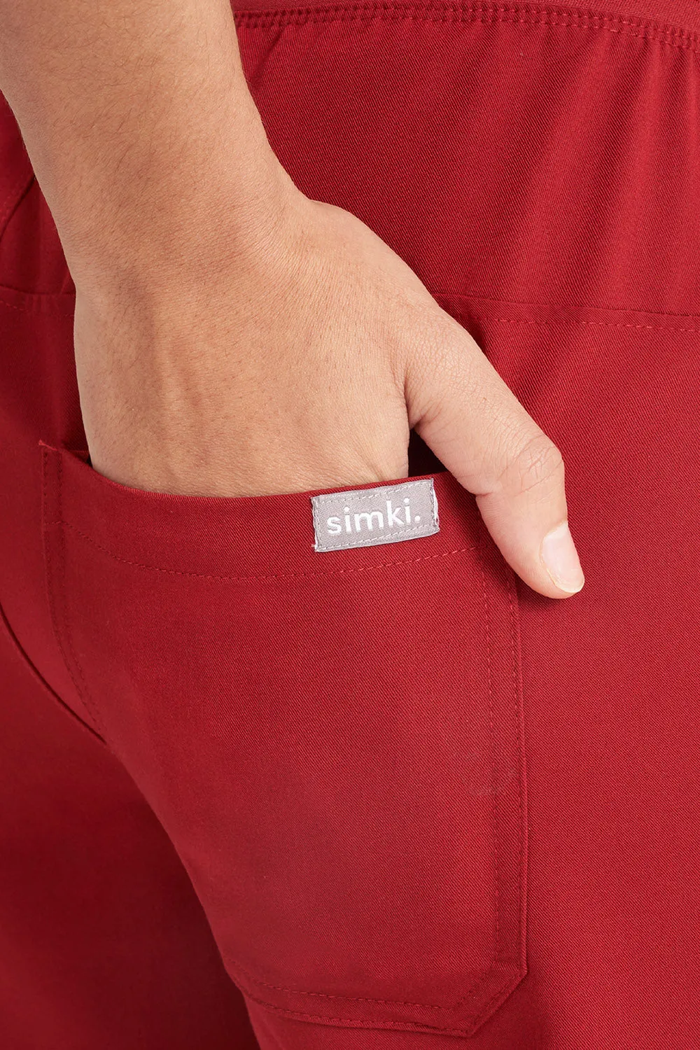 Arlo Scrub Trousers Burgundy