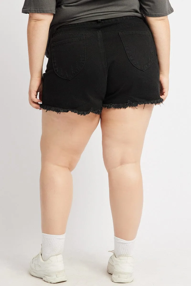 Black Relaxed Shorts