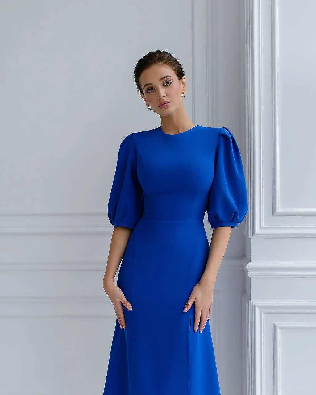 Blue midi dress “Cerulea”