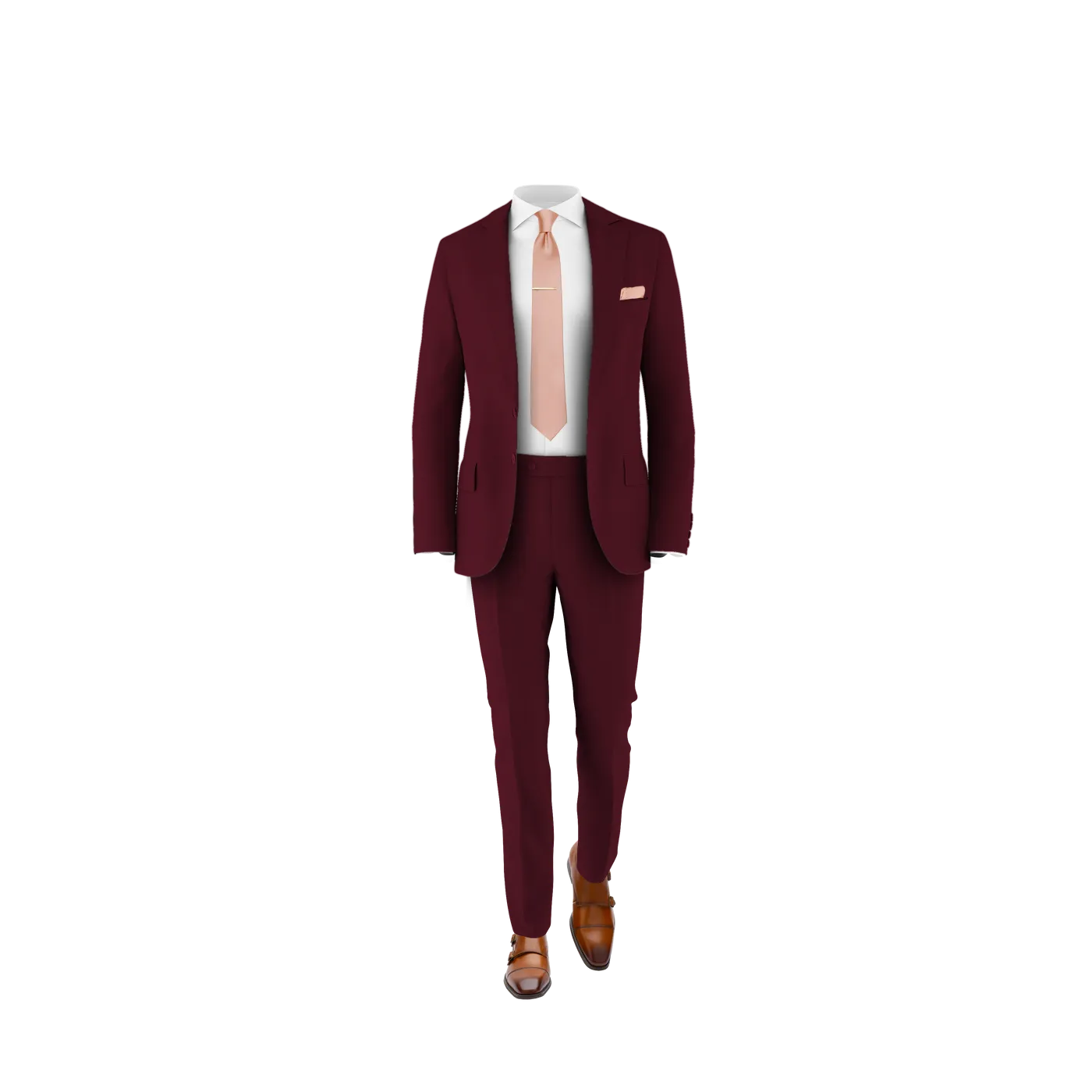 Burgundy Suit Pants