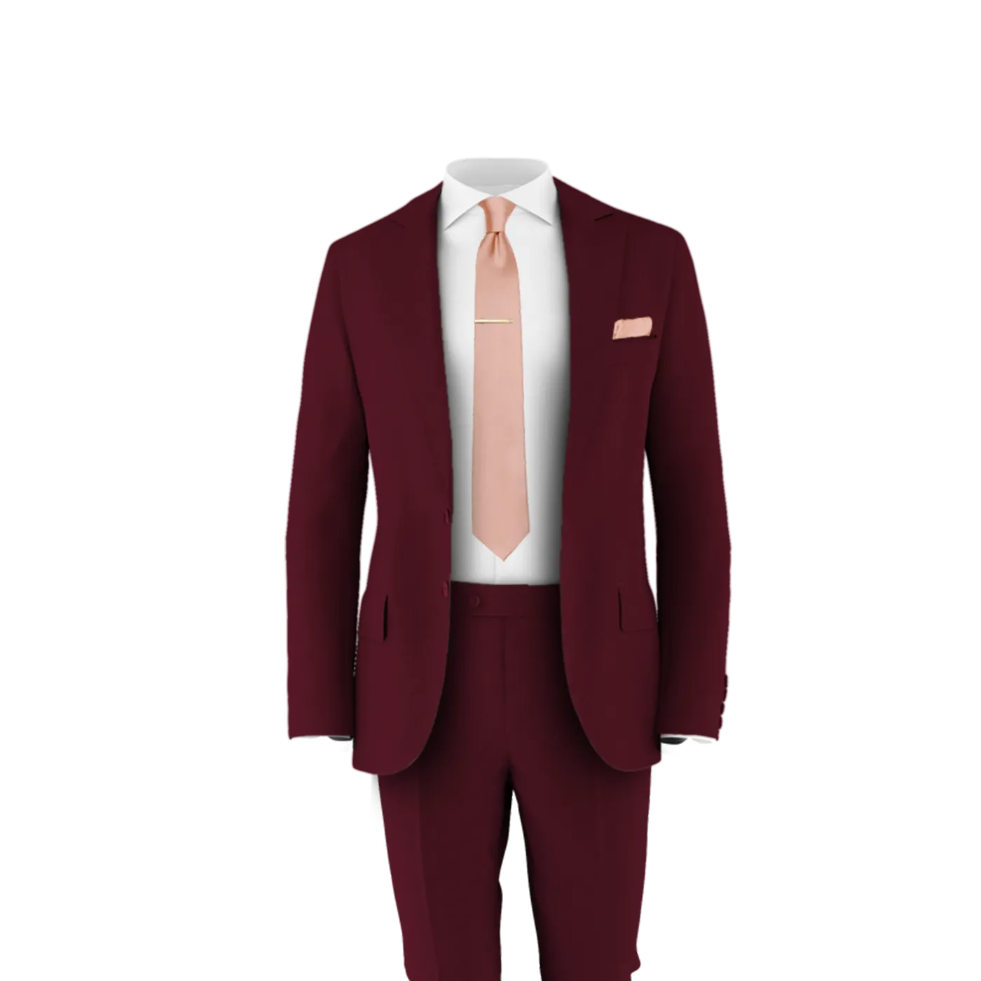 Burgundy Suit Pants