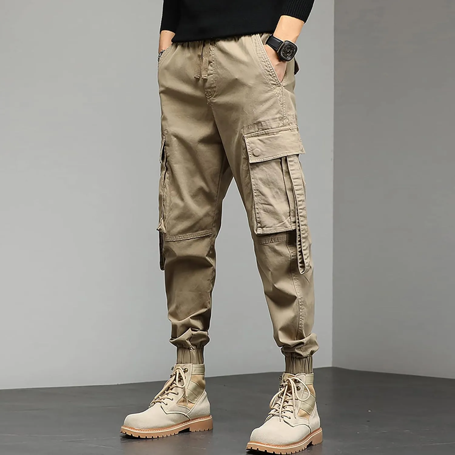 Cargo Pants for Men Big and Tall, Jeans Pants Tooling Camouflage Pants Men's Lightweight Relaxed Fit Cargo Pant Mens