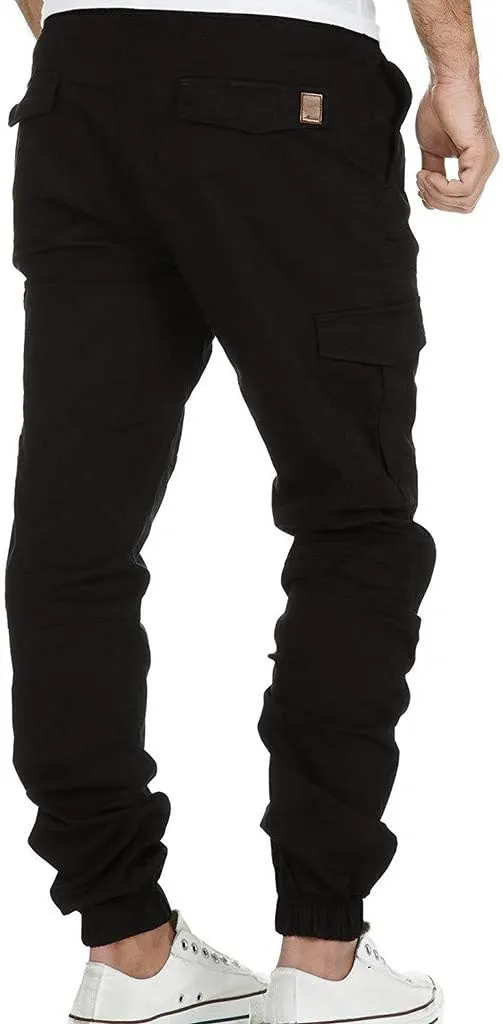 Cargo Pants for Men Big and Tall Straight Leg Trousers Lightweight Multi-Pocket Men's Casual Cargo Pants Hiking Pants
