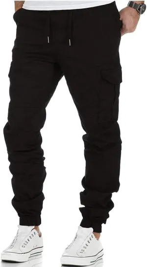 Cargo Pants for Men Big and Tall Straight Leg Trousers Lightweight Multi-Pocket Men's Casual Cargo Pants Hiking Pants