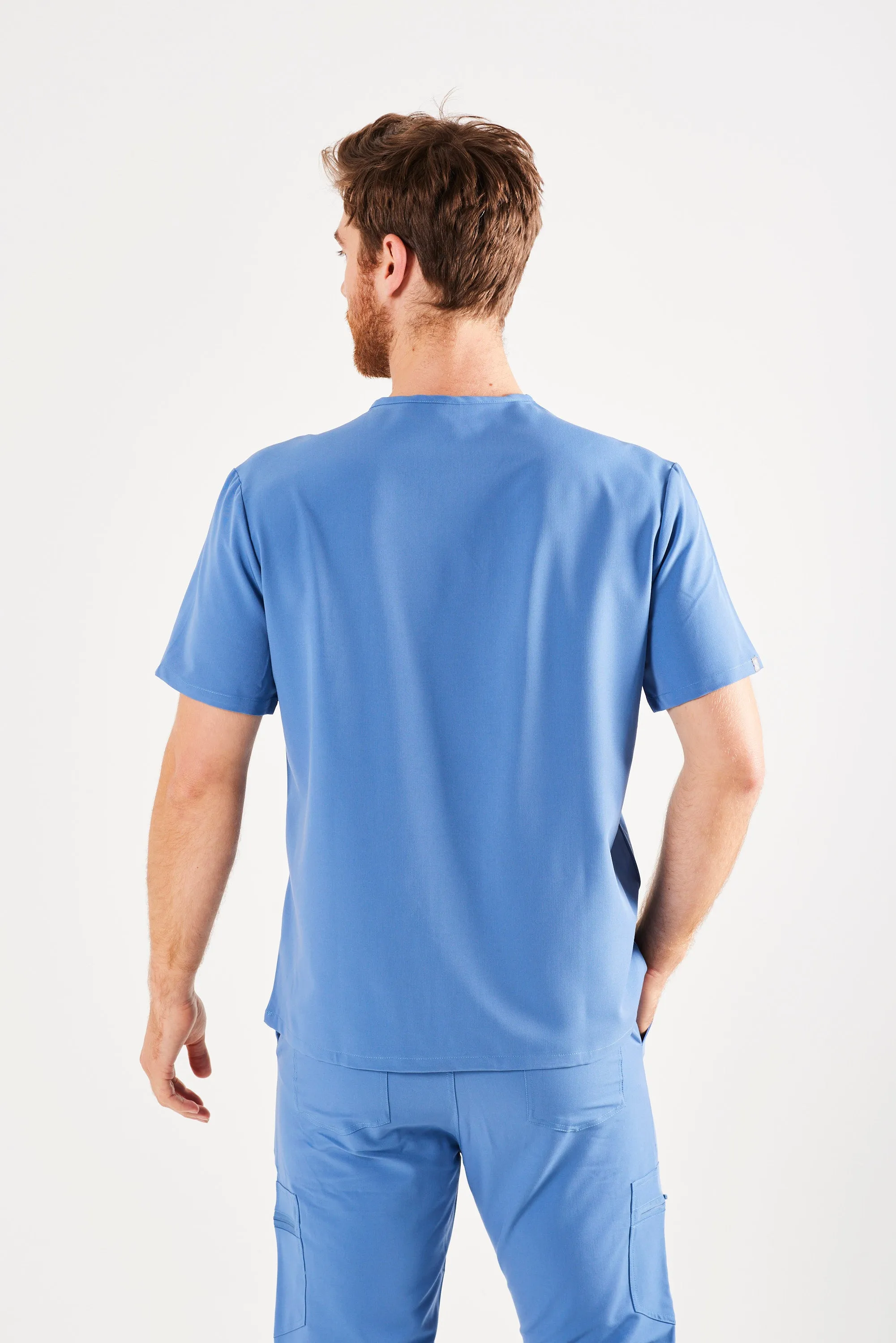 CLASSIC MEN’S JOGGER SCRUB PANTS (CEIL BLUE)