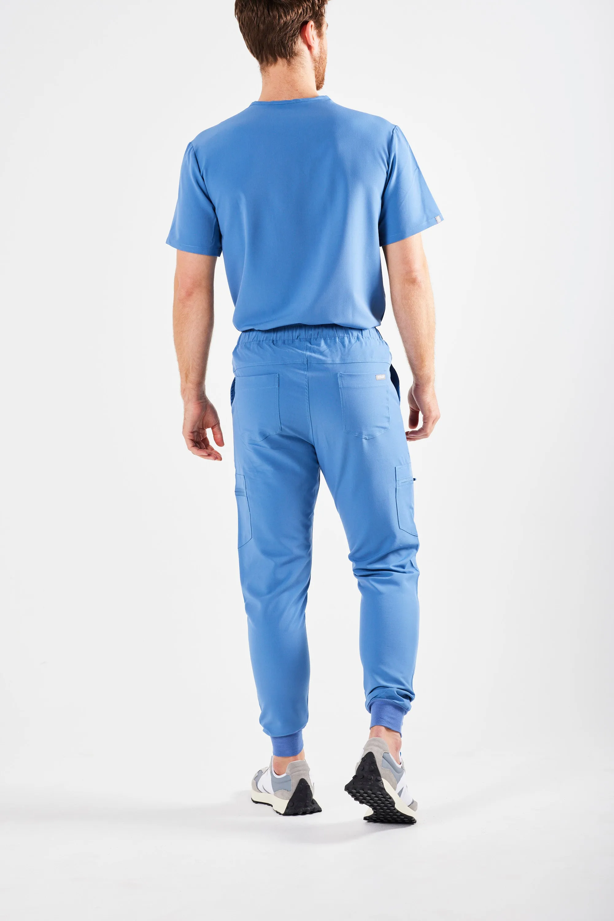 CLASSIC MEN’S JOGGER SCRUB PANTS (CEIL BLUE)