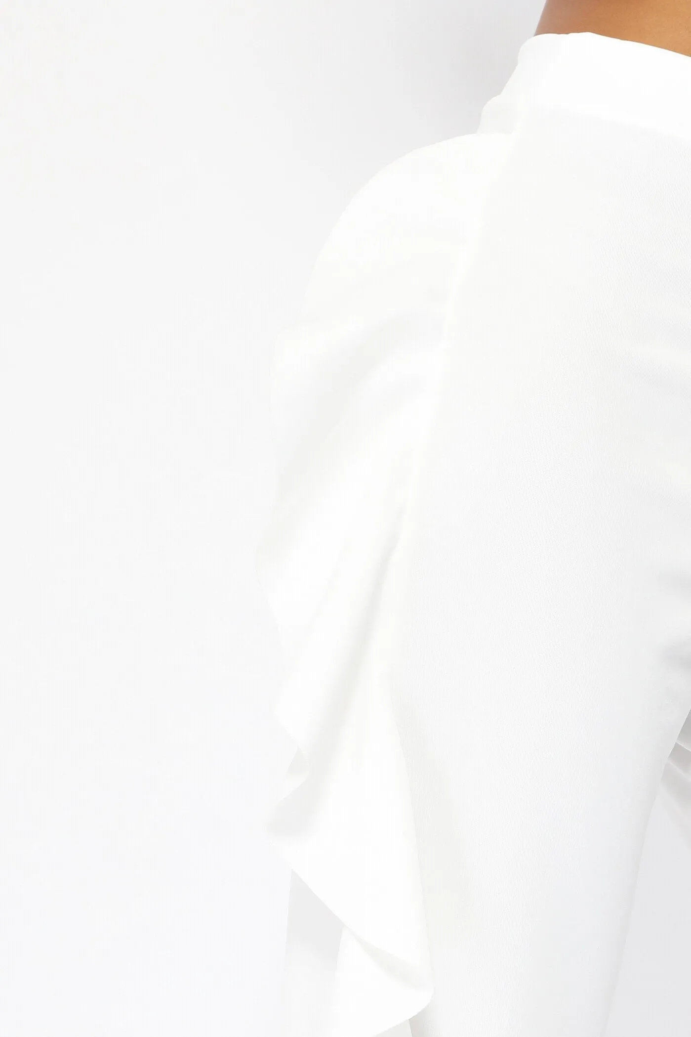 Cream Frill Side Trousers