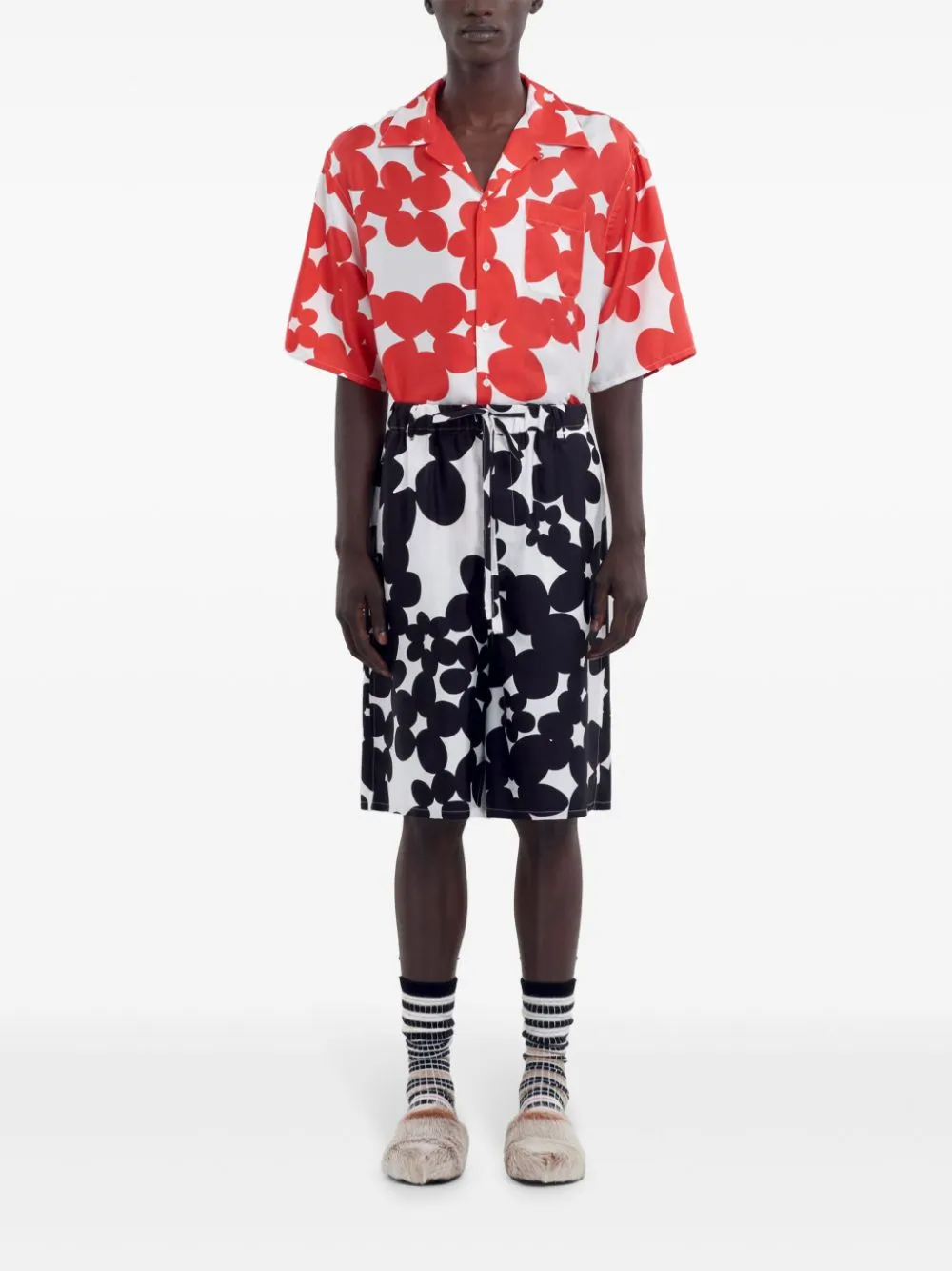 Floral-Print Shorts