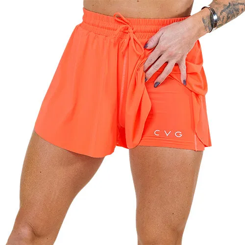 Flowy Shorts | Neon Orange