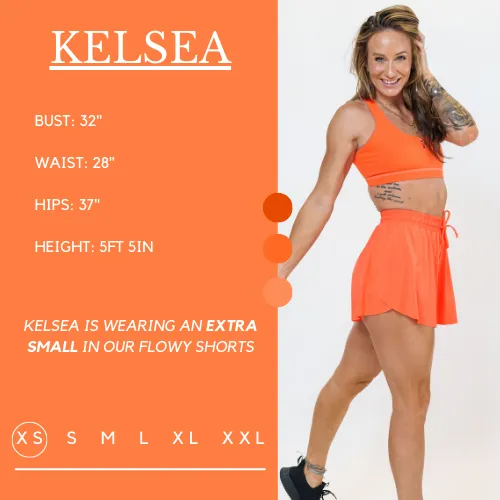 Flowy Shorts | Neon Orange