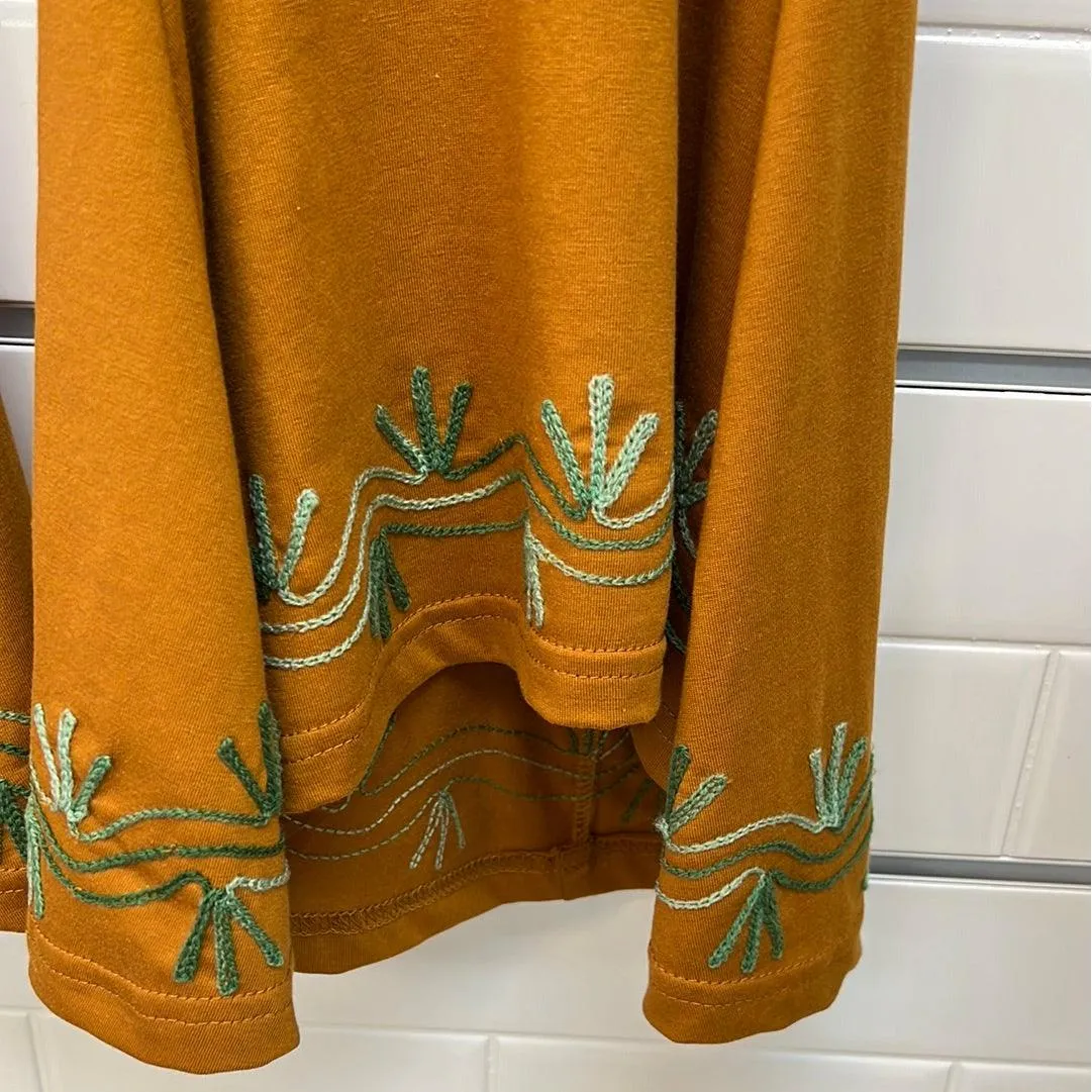 Hi-low Bell Bottom Capri Pants