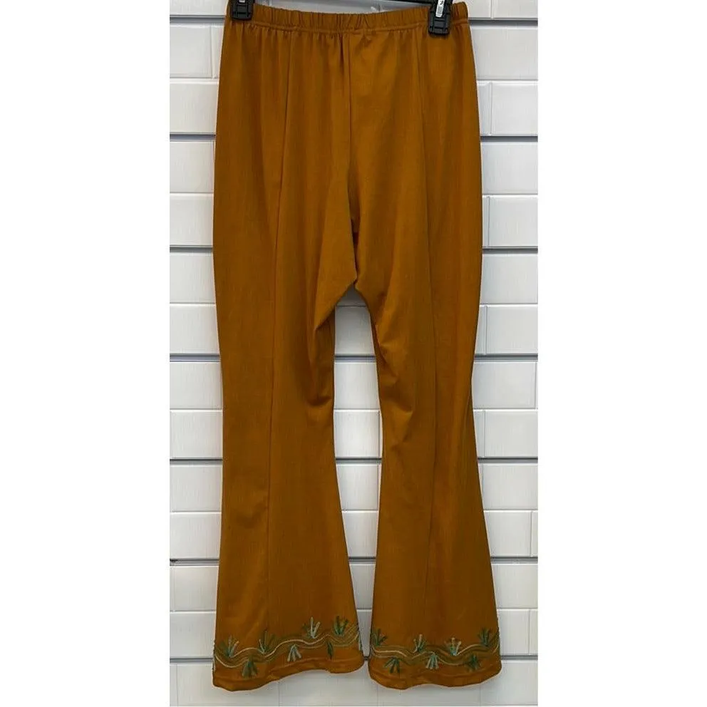 Hi-low Bell Bottom Capri Pants