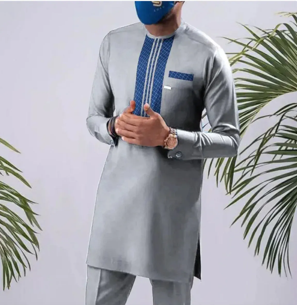 High Quality Cotton Men's 2-Piece Set Suit