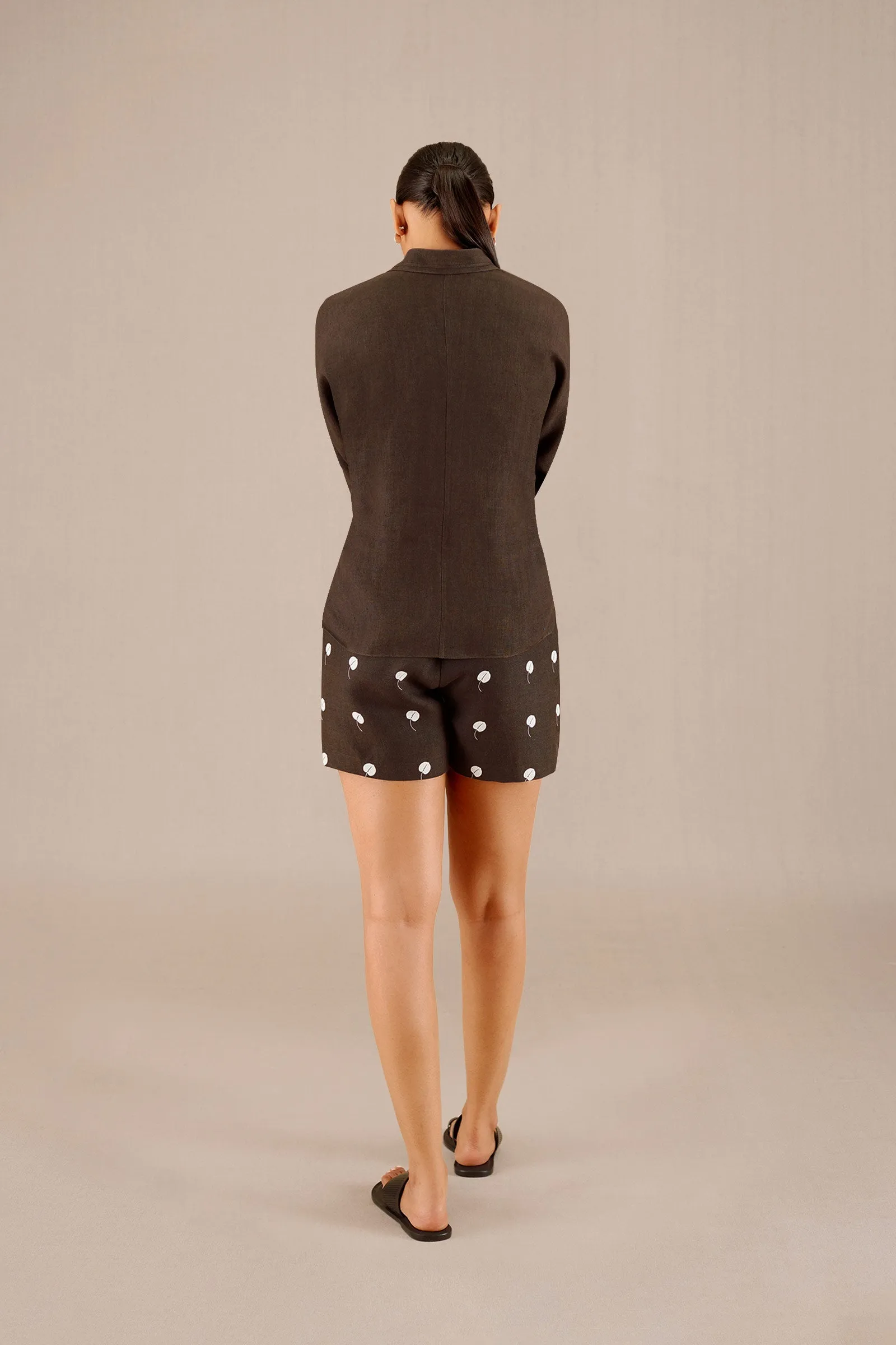 Izara Knotted Shirt Set