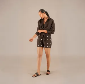 Izara Knotted Shirt Set
