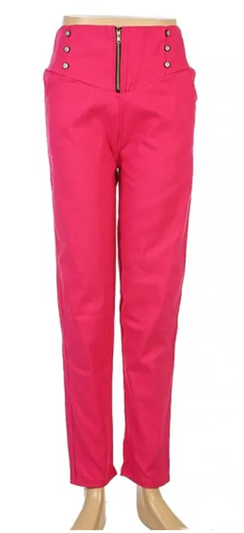 Military Style High Waist Pants 105