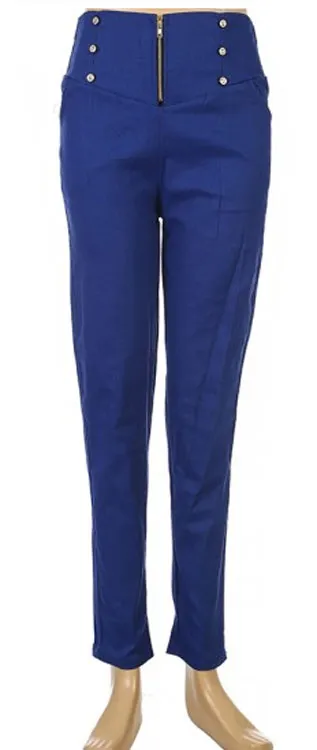 Military Style High Waist Pants 105
