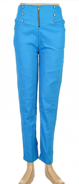Military Style High Waist Pants 105