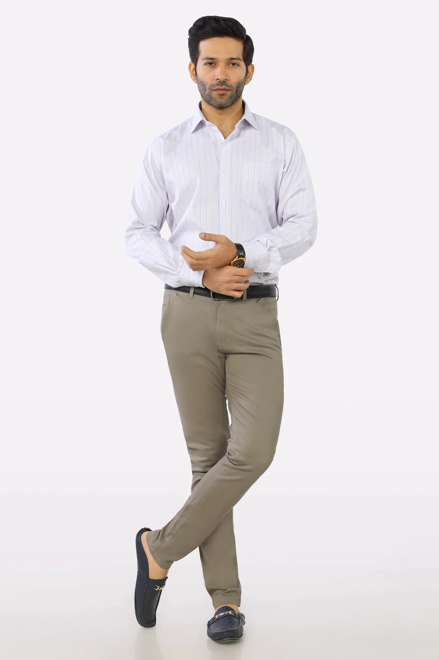 Multicolor Pinstripe Formal Shirt