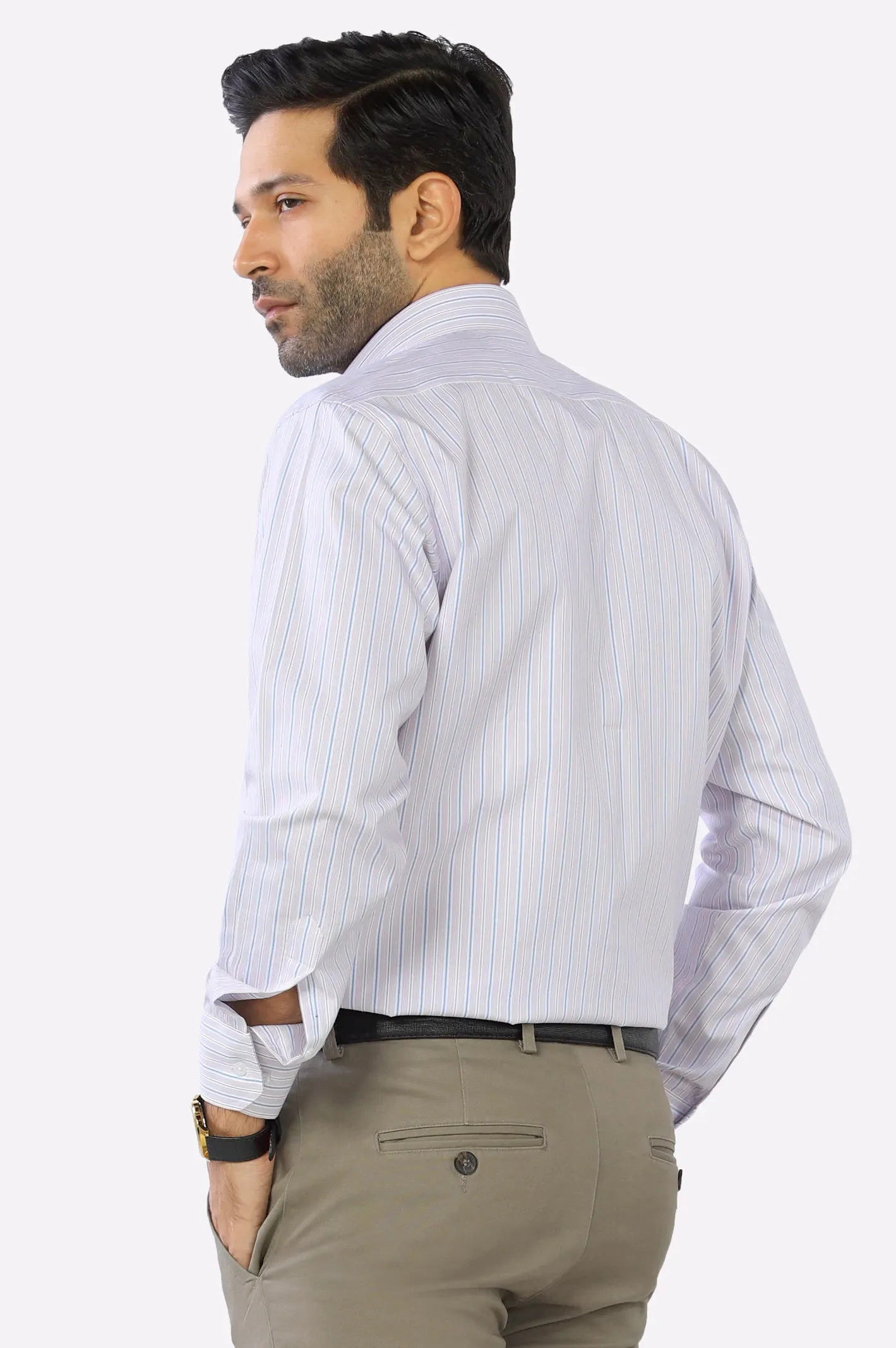 Multicolor Pinstripe Formal Shirt