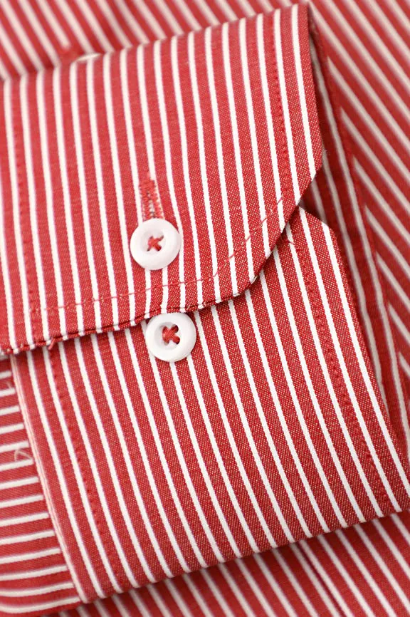 Red Pinstripe Formal Shirt