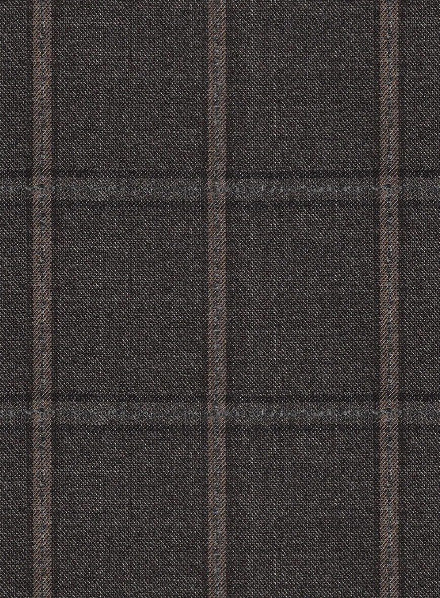 Scabal Coffee Brown Wool Suit