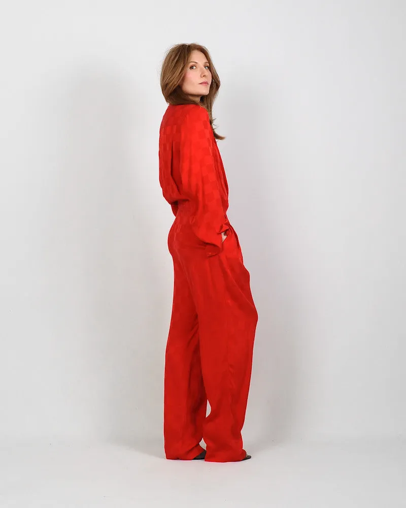 Silk Trouser Jumpsuit