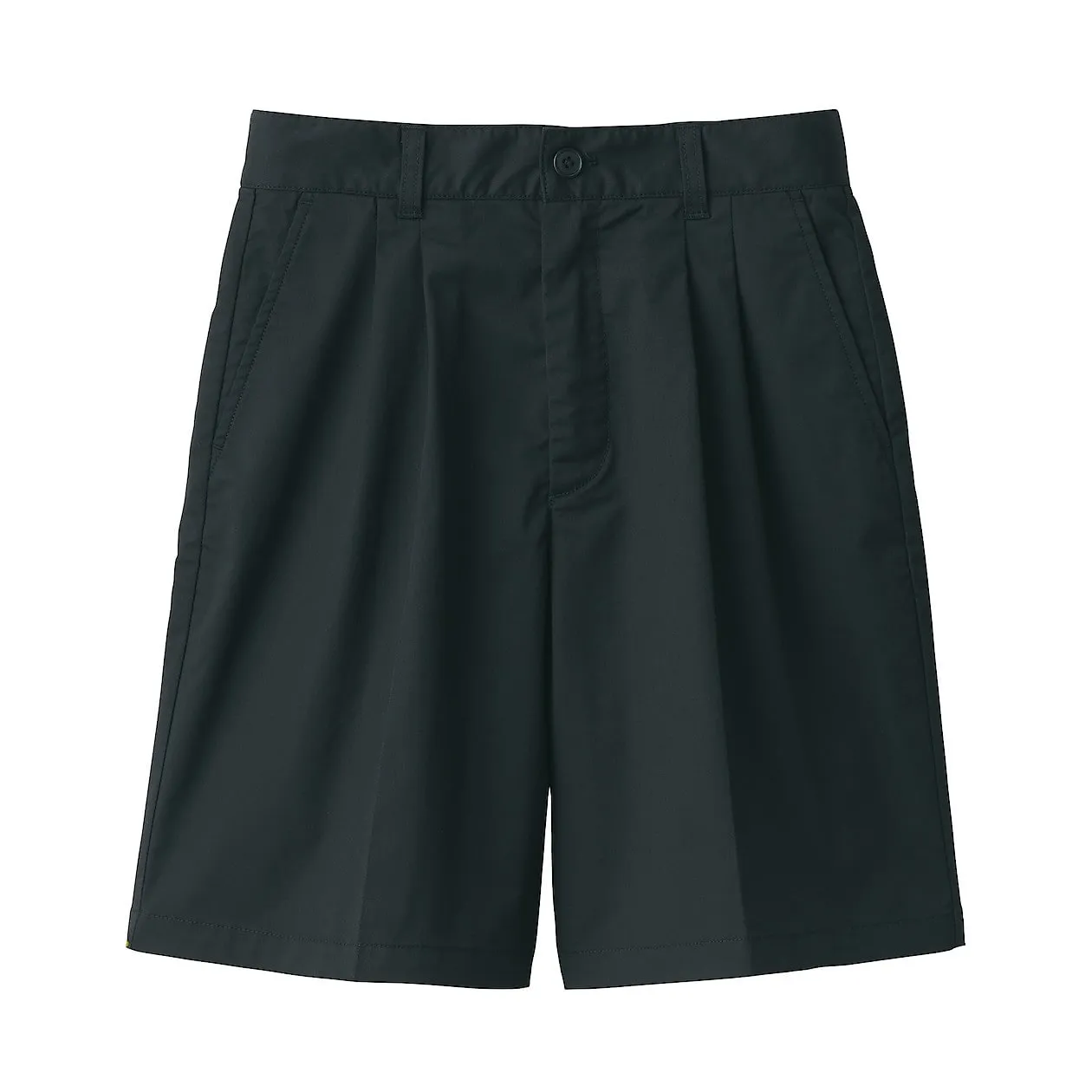 Stretch Pleated Bermuda Shorts