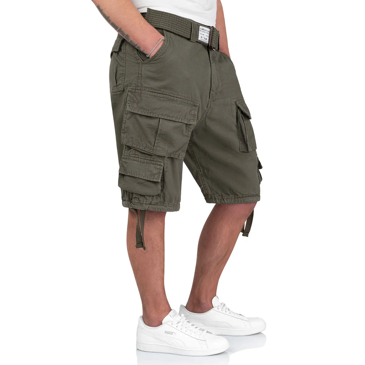 Surplus Division Shorts Olive Green