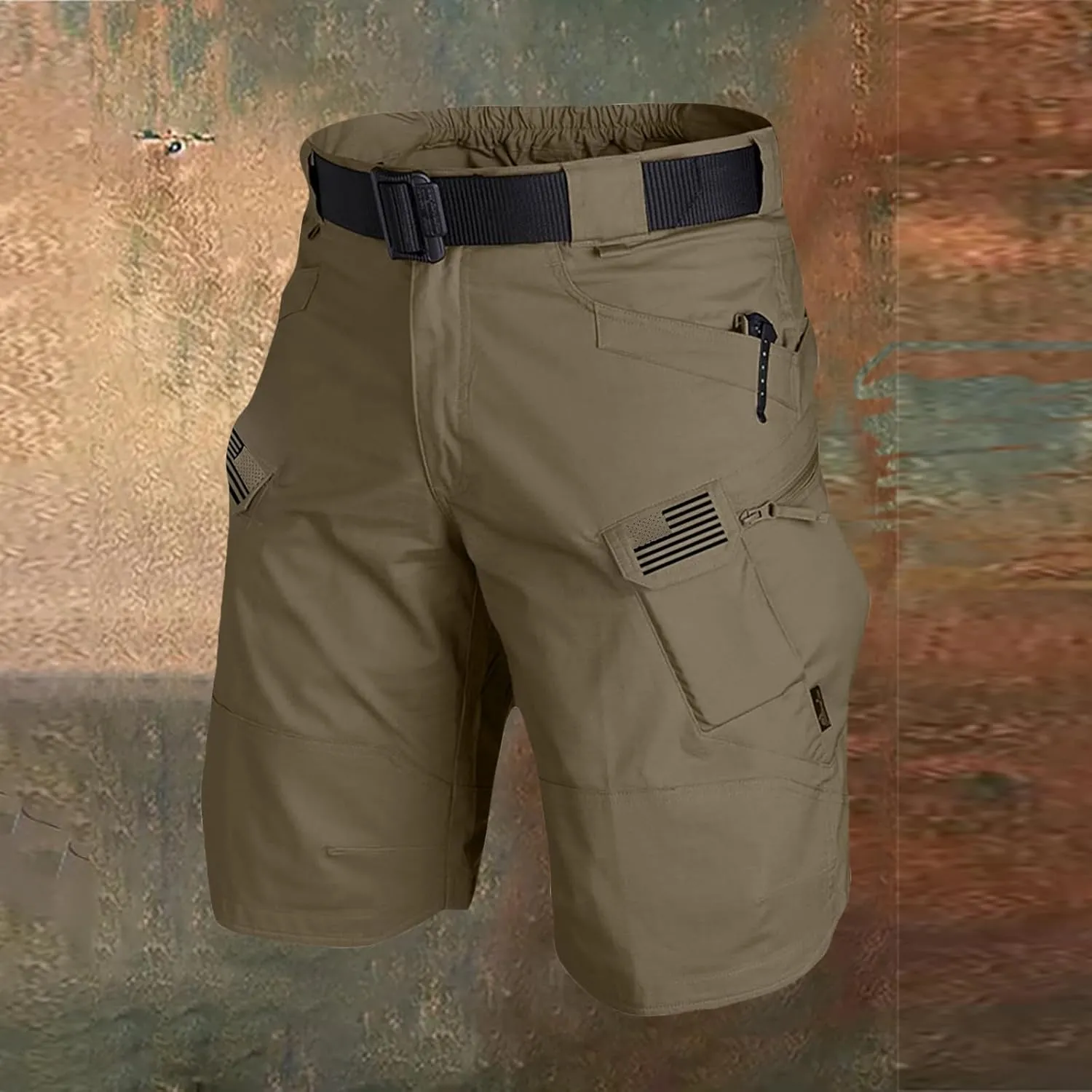 Tactical Shorts for Men Quick Dry Waterproof Stretch Cargo Pants Breathable Ripstop Outdoor Hiking Pants Big and Tall