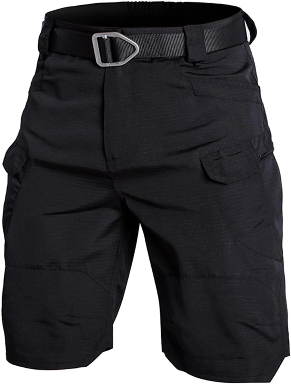 Tactical Shorts for Men Stretch Waterproof Quick Dry Cargo Pants Ripstop Lightweight Camping Hiking Pants with Pockets