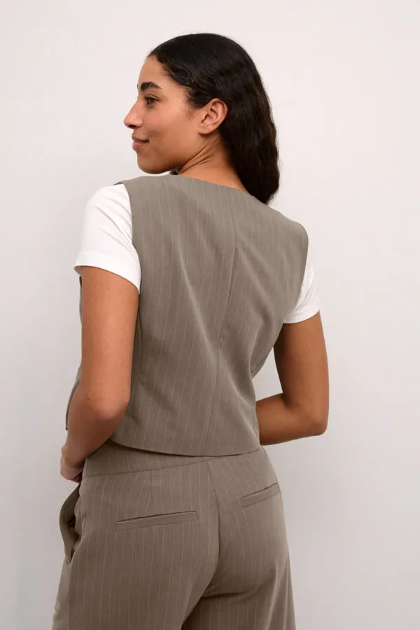 Wolf Pinstripe Waistcoat