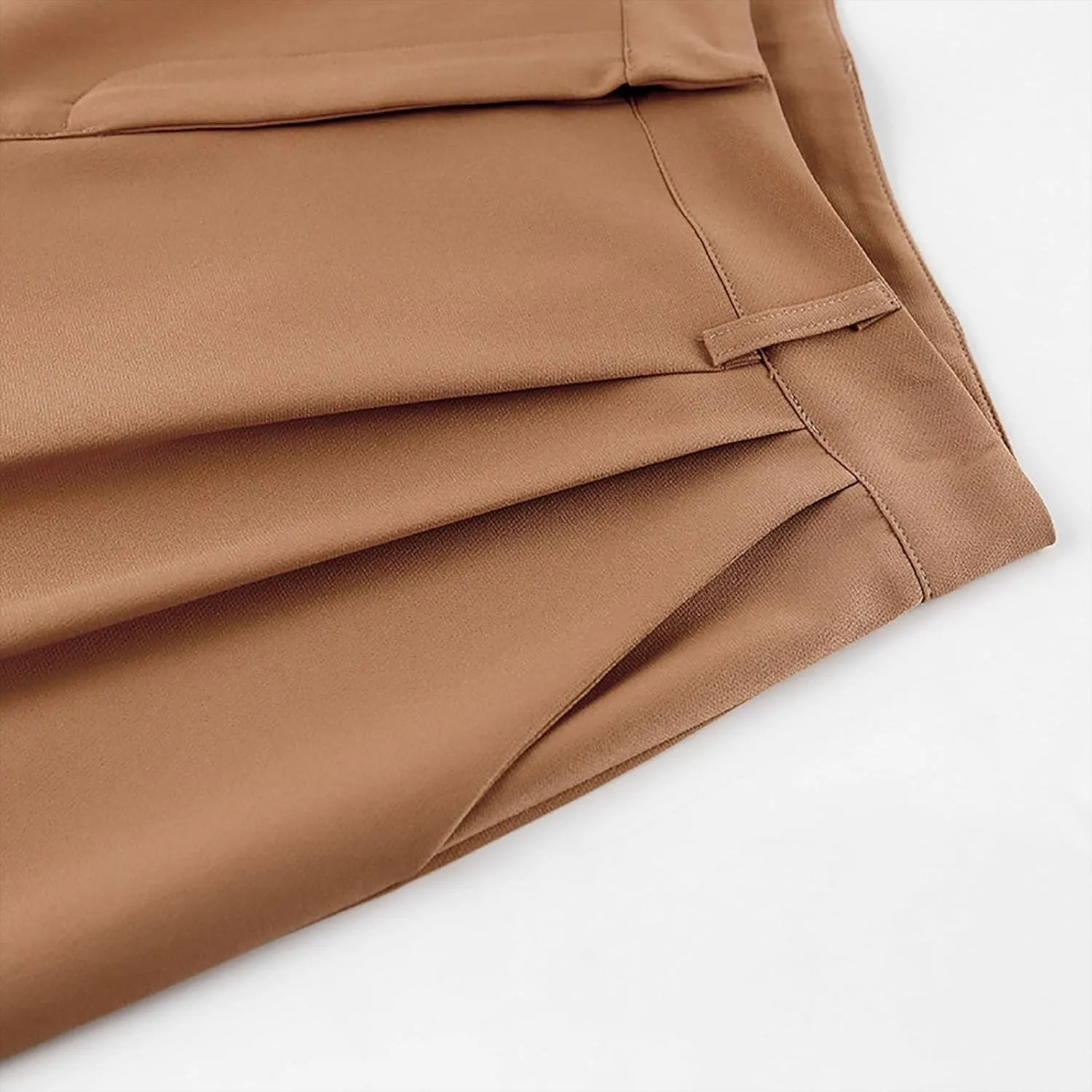Women High Waist Casual Wide Leg Long Palazzo Pants Button Down Loose Business Work Office Trousers with Pockets