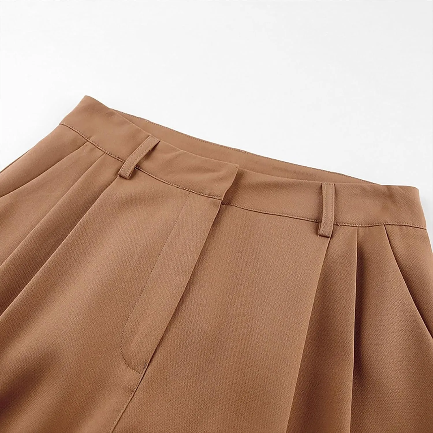 Women High Waist Casual Wide Leg Long Palazzo Pants Button Down Loose Business Work Office Trousers with Pockets